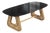 Portofino Dining Table in Tinted Rattan and Glass by Popus Editions For Sale