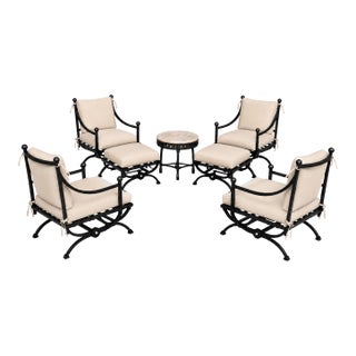 Mykonos Patio Lounge Chairs With Ottomans. For Sale