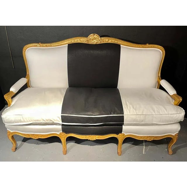 1920s French Settee, Sofa or Canape For Sale - Image 4 of 13