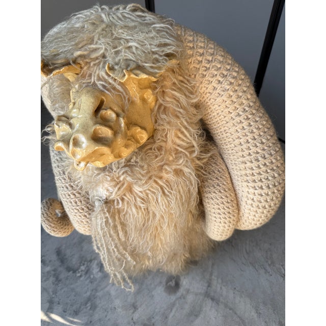 Bench by Edna Cataldo Bighorn Sheep Sculpture Sheep Manner of Francois-Xavier Lalanne For Sale - Image 18 of 18
