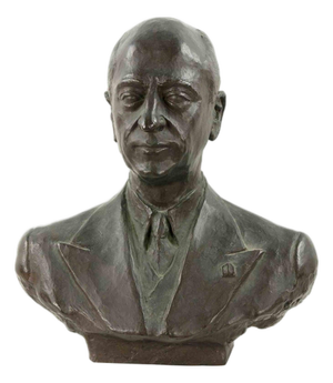 Bust of Man, 1938, Bronze