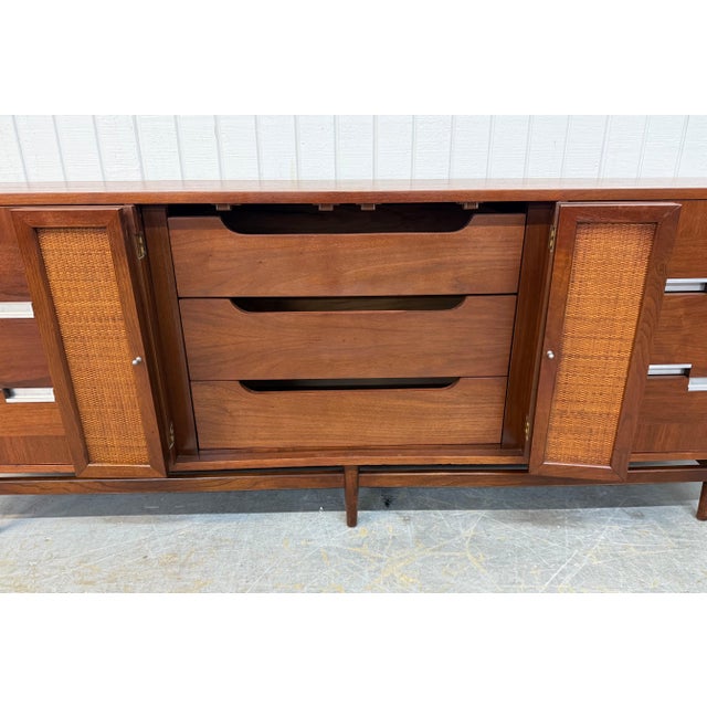 Mid-Century Modern Drexel Declaration Walnut Sideboard For Sale - Image 9 of 12