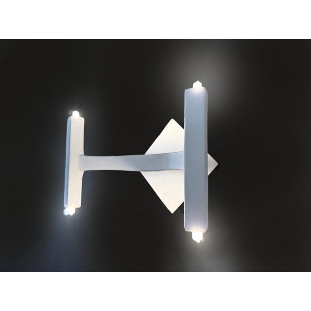 Plaster of Paris, Minimalist Design Wall Sconce For Sale - Image 13 of 13