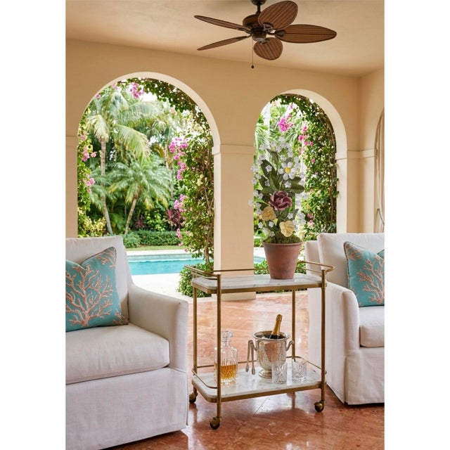 Metal Hand-Crafted Floral Sculpture For Sale In West Palm - Image 6 of 8