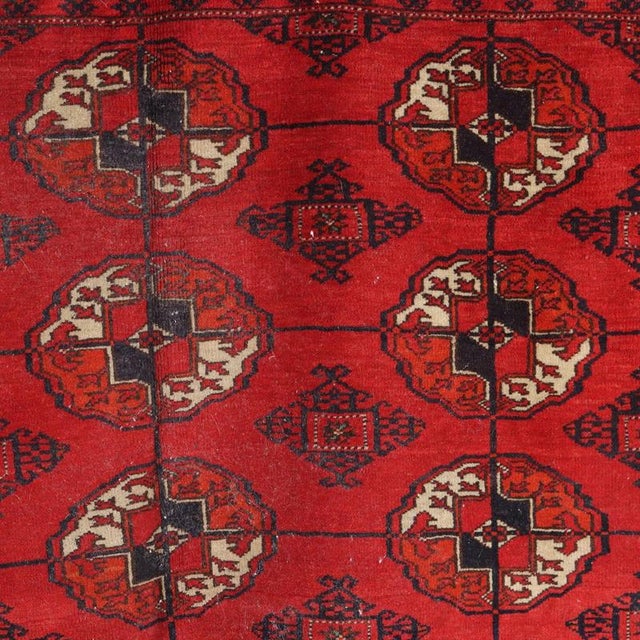 Antique Bukhara Rug in Wool For Sale - Image 3 of 7