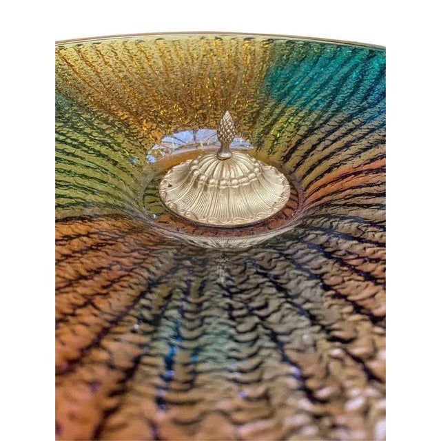 Colored Glass Tazze, 20th Century, Set of 2 For Sale - Image 4 of 6