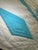 Vintage Hand Quilted Turquoise And White Lone Star Quilt A charming hand-pieced and hand-quilted American Lone Star quilt...