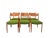Vintage Scandinavian Chairs in Teak and Fabric by Cees Braakman, 1960s, Set of 6 For Sale