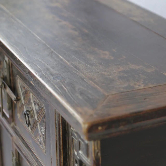 Asian Antique 19th Century Chinese Woodcarving Altar Table For Sale - Image 3 of 11