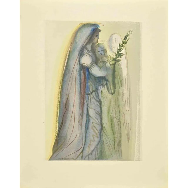 Salvador Dali, Beatrice and Rachele, Woodcut, 1963 For Sale - Image 4 of 4