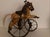 Wood Antique Toy Hand Carved Horse Tricycle - Wood And Metal with Leather Saddle For Sale - Image 7 of 7