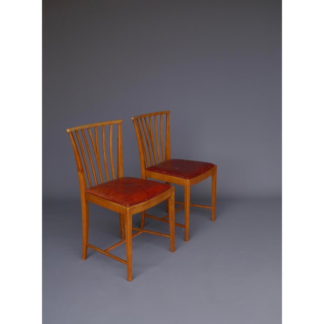 Dining Chairs by Elmar Berkovich for Zijlstra te Joure, 1947, Set of 2 For Sale - Image 9 of 15