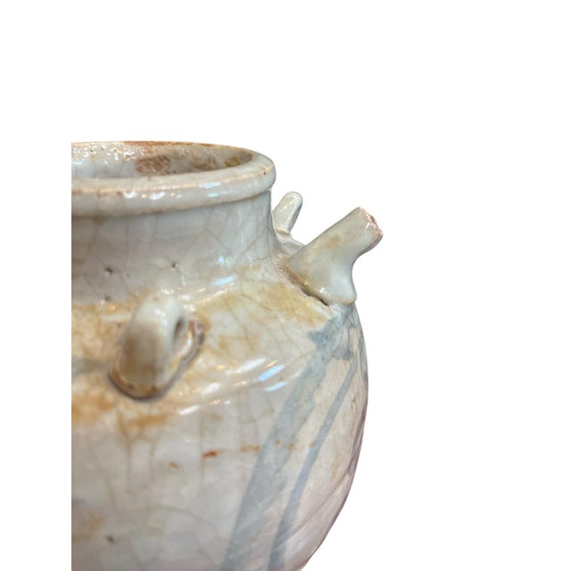 Ceramic 19th Century Chinese Blue and White Wine Ewer For Sale - Image 7 of 9