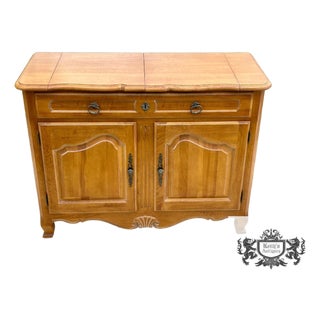 Vtg. Maple Ethan Allen Country French Style Flip Top Bar/Server Cabinet For Sale