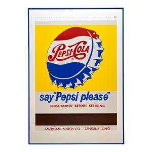 Andy Warhol Estate Vintage 1990 First Edition Lithograph Print Framed Extra Large Pop Art Poster " Pepsi Cola " 1962