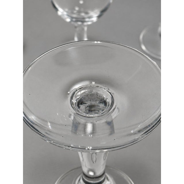 Set of 11, Baccarat France "Longchamps" Pattern Sherry & Cordial Glasses Includes: 6 Sherry Glasses - 5" h x 1.875" w 5...