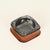 French Leather and Cut Crystal Ashtray attributed to Jacques Adnet, 1960s For Sale - Image 3 of 18