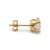 Early 21st Century Ladies 14K Yellow Gold 1.80CT Diamond Push Back Stud Earrings For Sale - Image 5 of 8