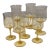 Lenox Vintage 1970's Gold Mist Water Goblets, Set of Seven For Sale