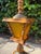 Vintage Matching Wood Table Lamps With Amber Glass Night Lights - a Pair For Sale In Los Angeles - Image 6 of 12