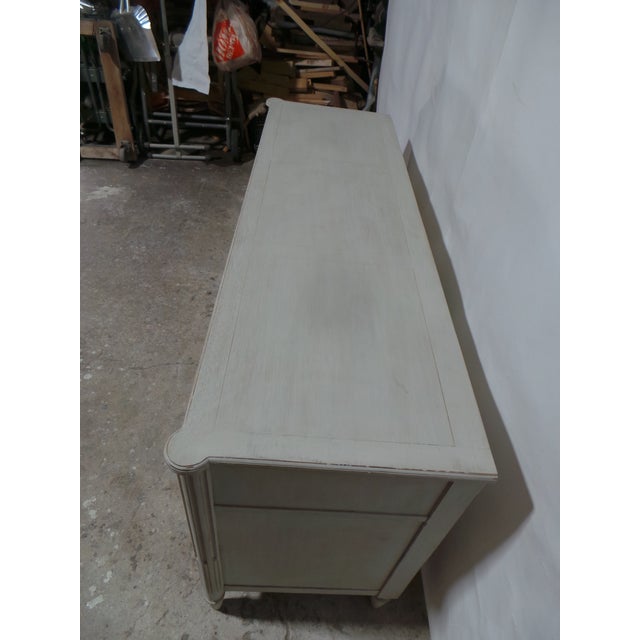 1950s Gustavian Style Unique 7 Drawer Dresser For Sale - Image 5 of 10