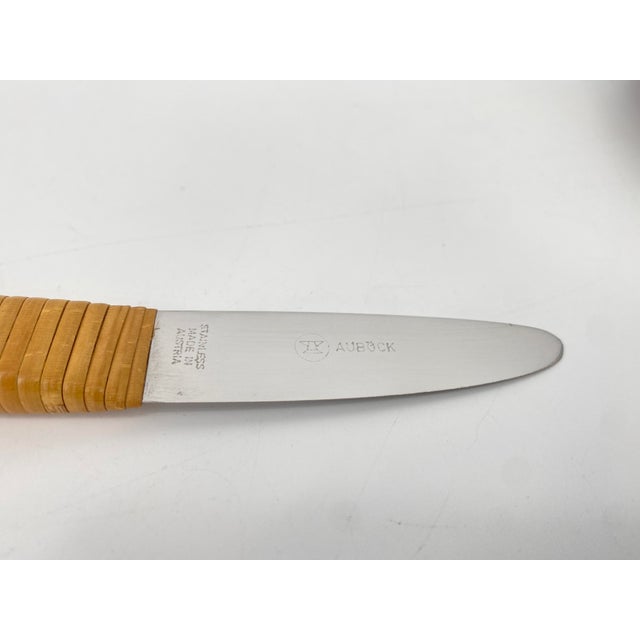 Mid-Century Teak Cutting Board with Integrated Knife by Carl Auböck for Auböck Werkstätten, Austria, 1950s, Set of 2 For Sale - Image 4 of 11