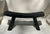 Antique Primitive Ebonized Wood Saddle Stool, 19th–Early 20th Century For Sale - Image 12 of 17