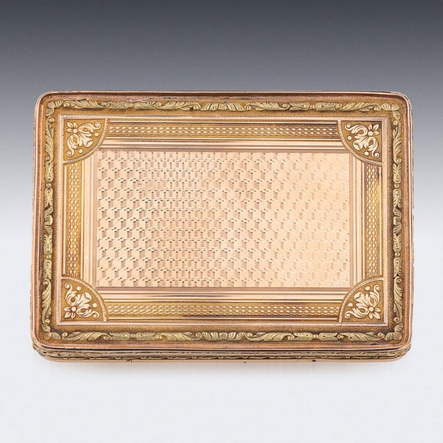 Antique German Tri-Colour 18 Karat Gold and Jasperware Snuff Box, Hanau, 1820s For Sale - Image 6 of 18