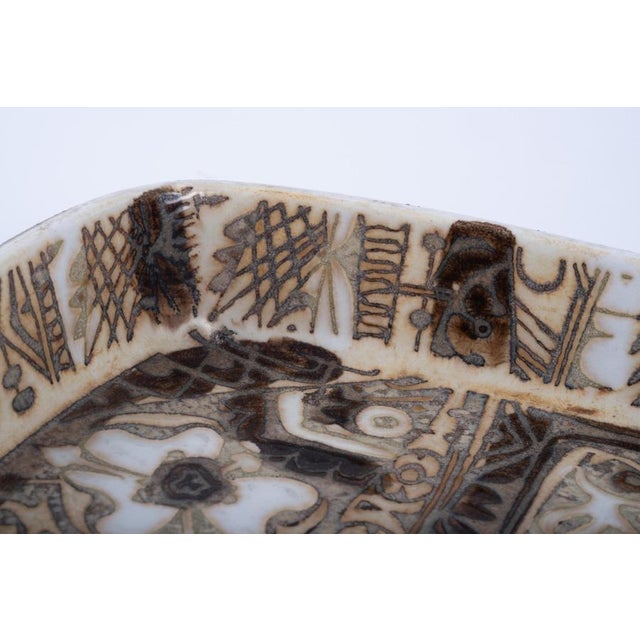 Baca Faience Bowl by Nils Thorsson for Royal Copenhagen, Denmark, 1960s For Sale - Image 6 of 8