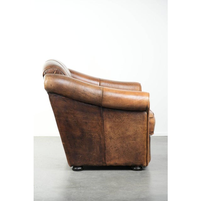 Vintage Sheepskin Lounge Chair For Sale - Image 3 of 14