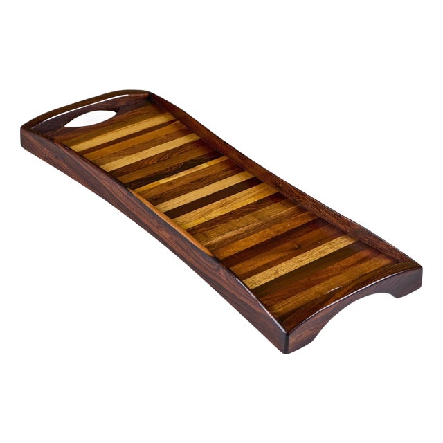 Don Shoemaker Rectangular Cocobolo Tray for Señal For Sale