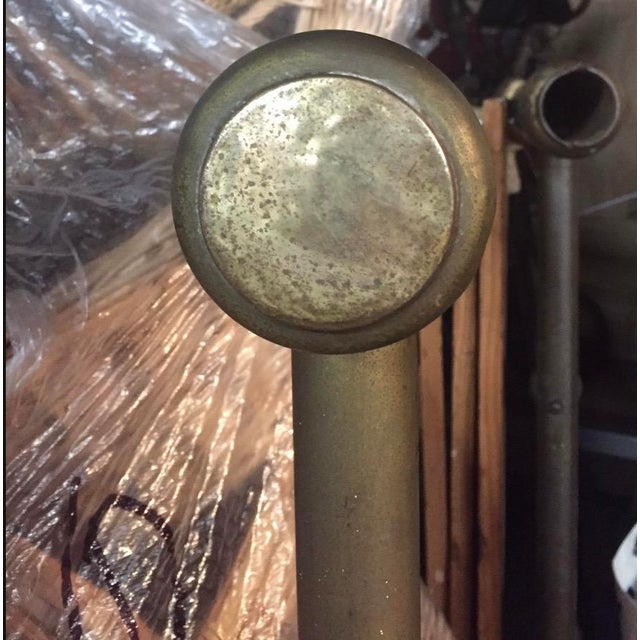 French Country Late 20th Century French Country Brass Bed With Rails - Full / Double For Sale - Image 3 of 12