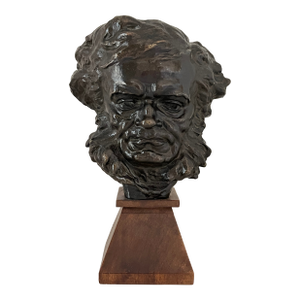 Bronze Wagner Face Mask Sculpture