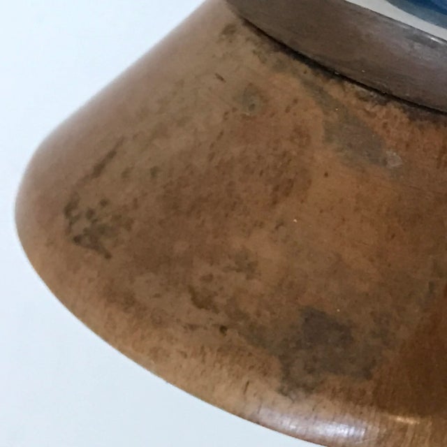 Silver Vintage Postmodern Tupperware Metal and Wood Pepper Grinder Spice Hand Mill For Sale - Image 8 of 12