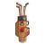 Vintage Life-Sized Carved Wood Set of Golf Clubs Sculpture and Bag For Sale
