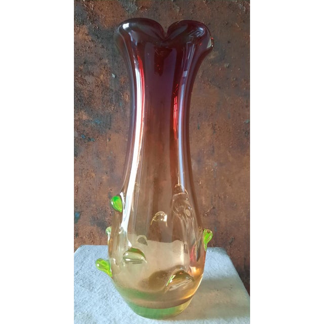 Murano Glass Vase by Flavio Poli for Seguso Vetri d'Arte, 1960s For Sale - Image 9 of 17