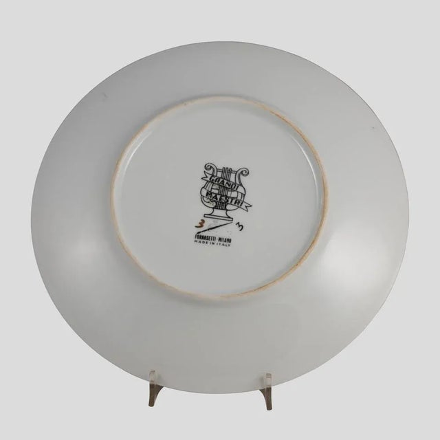 Plate by Piero Fornasetti, Set of 5 For Sale - Image 11 of 14