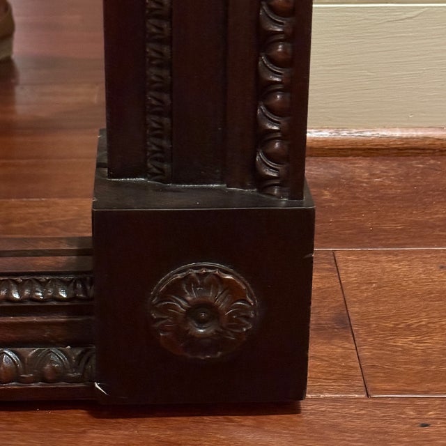 Ralph Lauren Bel AIr Mirror Very Ralph Lauren style mirror with the dark wood and classical details—broken pediment,...