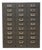 Mid 20th Century Industrial Steel Flat File Cabinet With 27 Label-Pull Drawers For Sale
