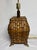 Mid 20th Century Asian Chinoiserie Split Bamboo Table Lamp Brass Feet For Sale - Image 10 of 11