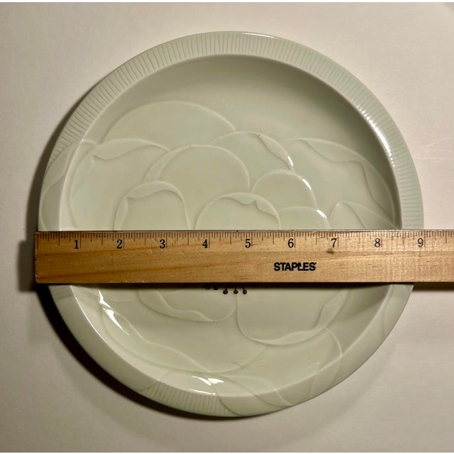 Art Deco 1980 Art Deco Franciscan Camellia Celadon Salad Plates - Set of 6 For Sale - Image 3 of 7