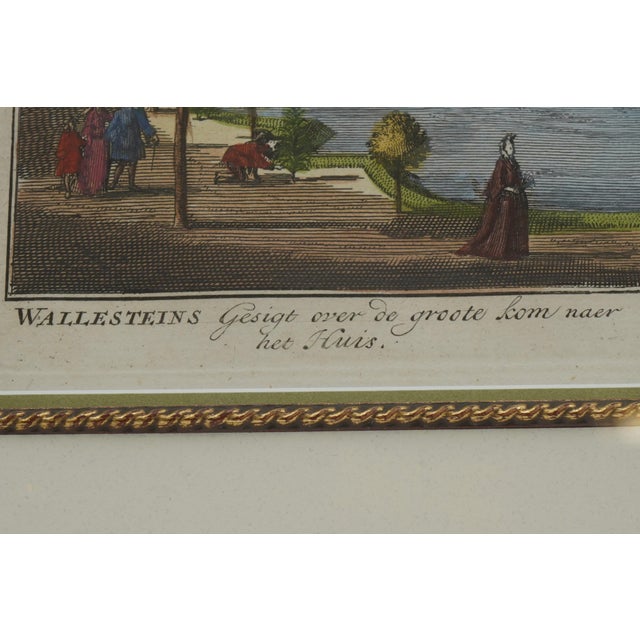 Set of 4 Carl Remshant 18th Century Colored Etchings For Sale - Image 10 of 12