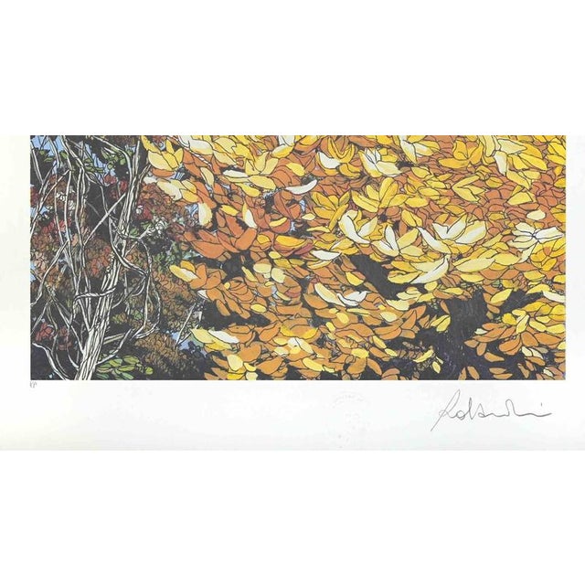 Screen print realized by the italian painter Rolandi, in the 1980s. Hand signed in pencil on the lower right margin....