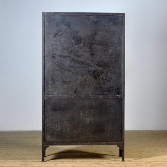 Polished Iron Medical Cabinet, 1930s For Sale - Image 10 of 11