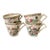 1930s Set of Four (4) Antique Myott Staffordshire Indian Tree Teacups For Sale