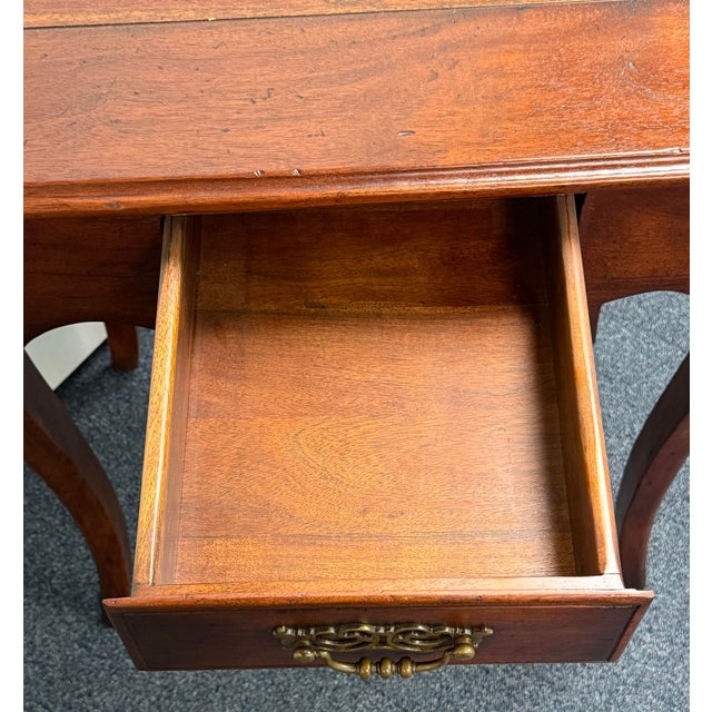 Late 20th Century Rustic Mahogany Tall End Table For Sale In New York - Image 6 of 11