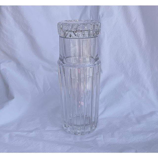 Late 20th Century Tiffany & Co. Crystal Carafe with Tumbler Set For Sale In Seattle - Image 6 of 9