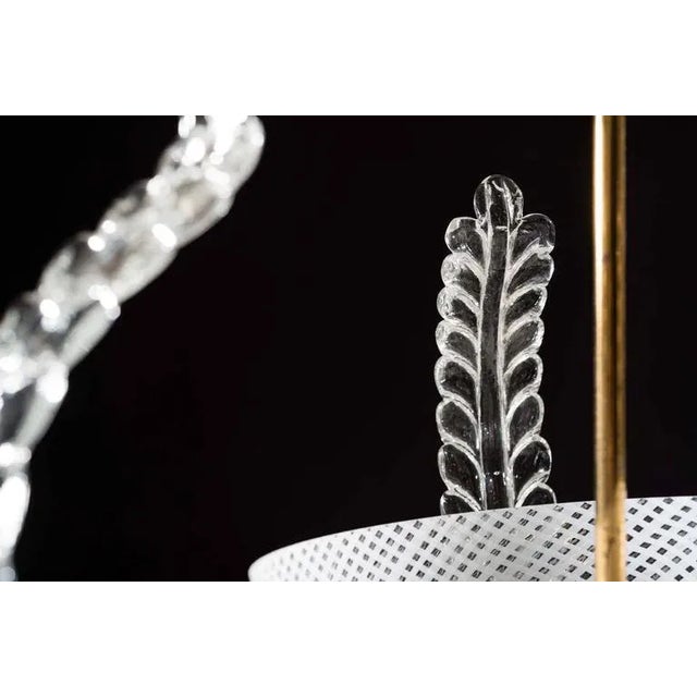 Murano Reticello Chandelier by Ercole Barovier, 1950s For Sale - Image 6 of 7