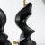 Amorphic Black Sculpture Plaster Lamps - A Pair For Sale In New York - Image 6 of 8