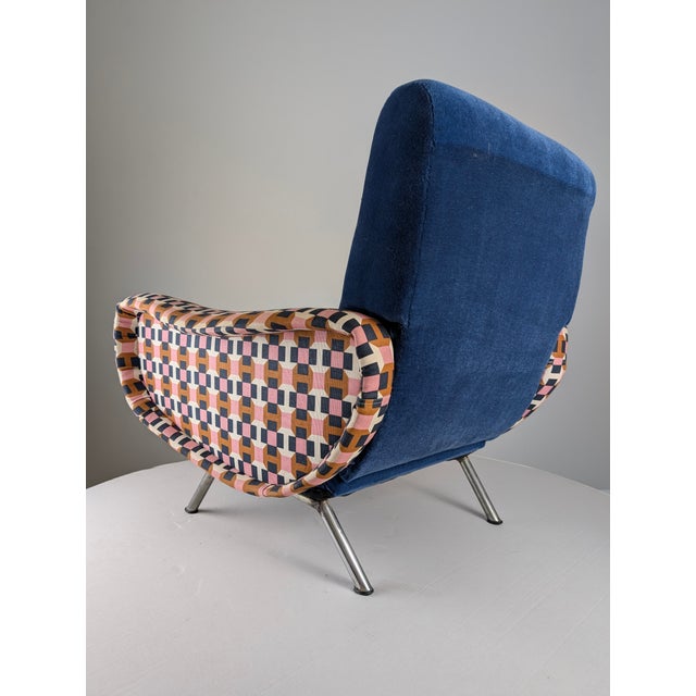 Blue Set of Lady Chairs by Marco Zanuso for Hermès Italia, 1950s For Sale - Image 8 of 14